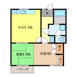 ハイツ華の物件間取画像